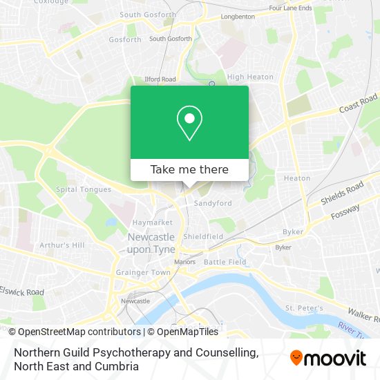 Northern Guild Psychotherapy and Counselling map