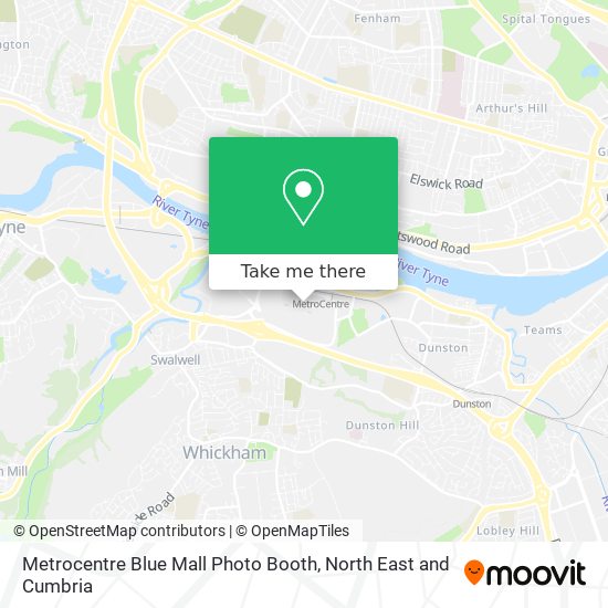 Metrocentre Blue Mall Photo Booth map