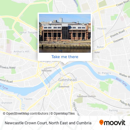 How To Get To Newcastle Crown Court In Newcastle Upon Tyne By Bus Or Underground