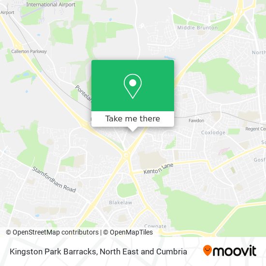Kingston Park Barracks map