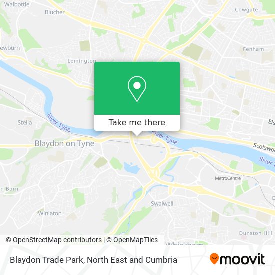 Blaydon Trade Park map