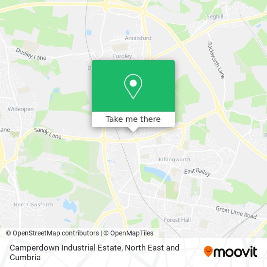 Camperdown Industrial Estate map