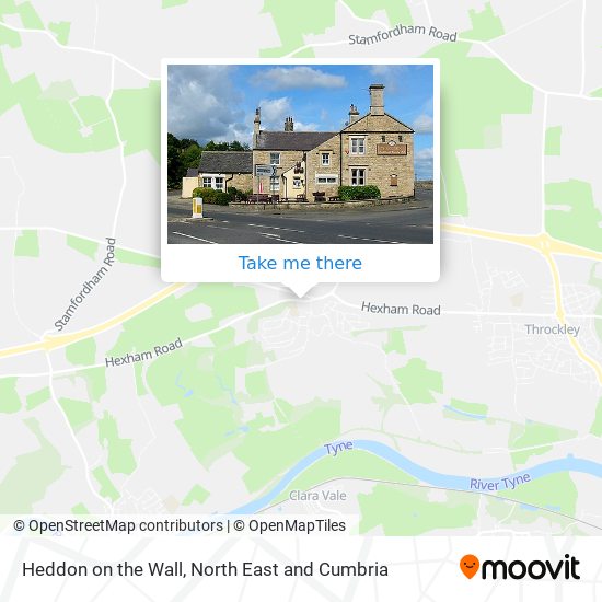 Heddon on the Wall map