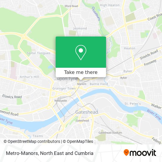 Metro-Manors map