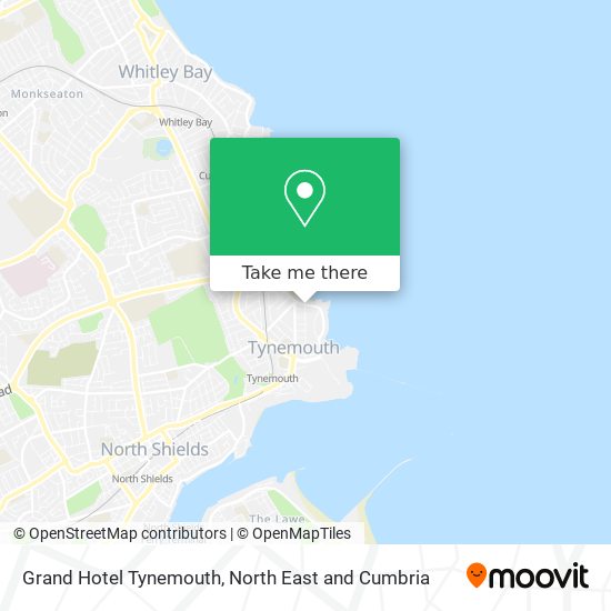 Grand Hotel Tynemouth map