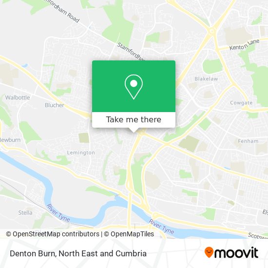 Denton Burn map