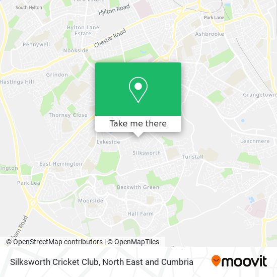 Silksworth Cricket Club map