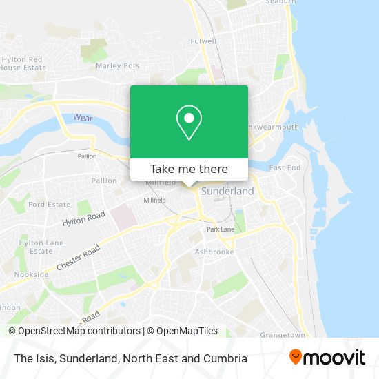 The Isis, Sunderland map