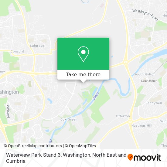 Waterview Park Stand 3, Washington map
