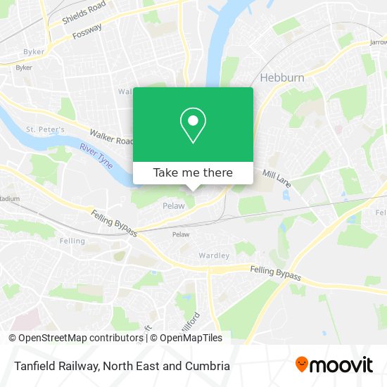 Tanfield Railway map