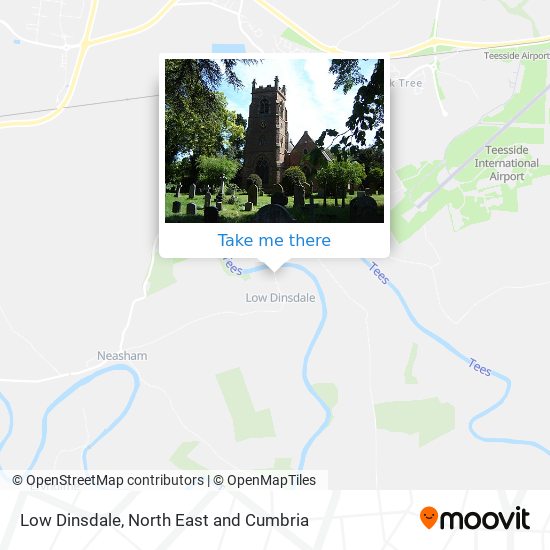 Low Dinsdale map