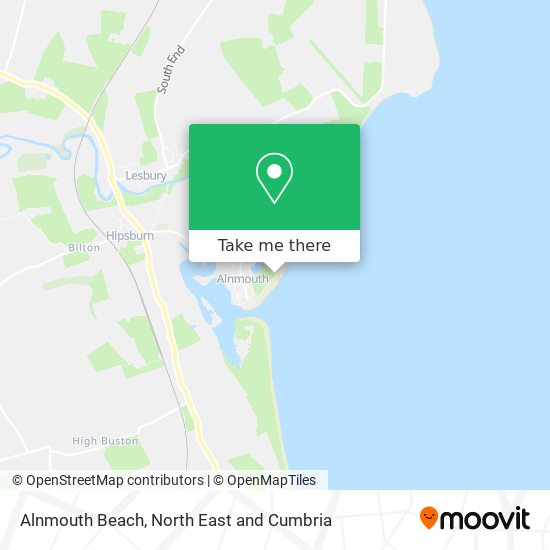 Alnmouth Beach map