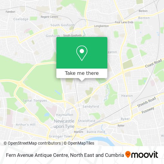 Fern Avenue Antique Centre map