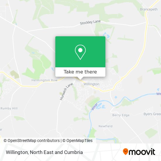 Willington map