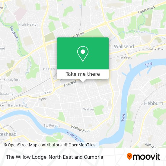 The Willow Lodge map