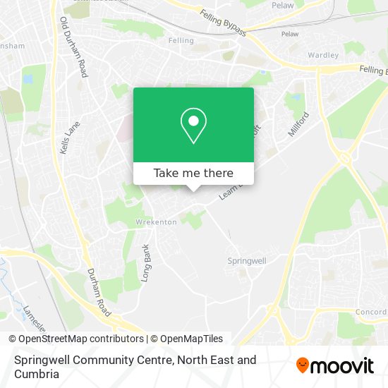 Springwell Community Centre map