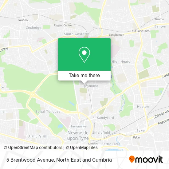 5 Brentwood Avenue map