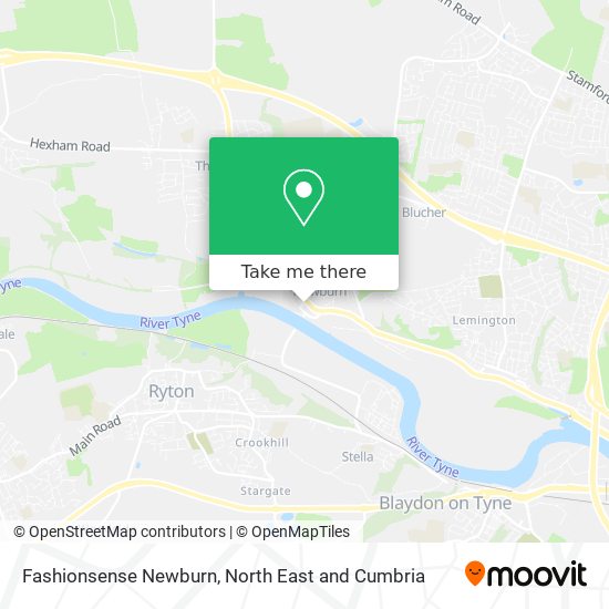 Fashionsense Newburn map