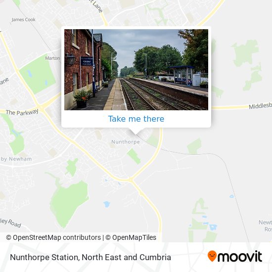 Nunthorpe Station map