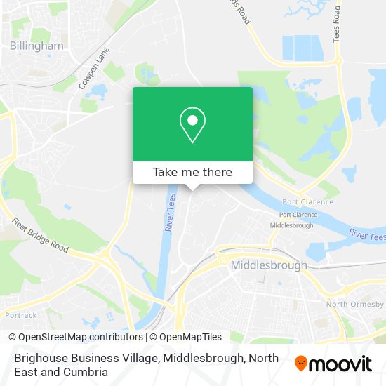 Brighouse Business Village, Middlesbrough map