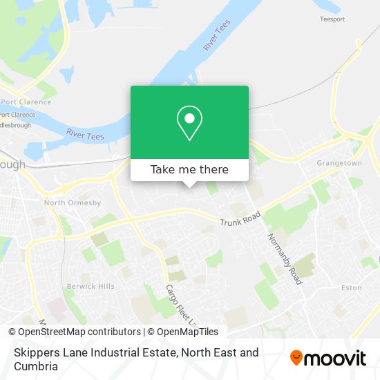Skippers Lane Industrial Estate map