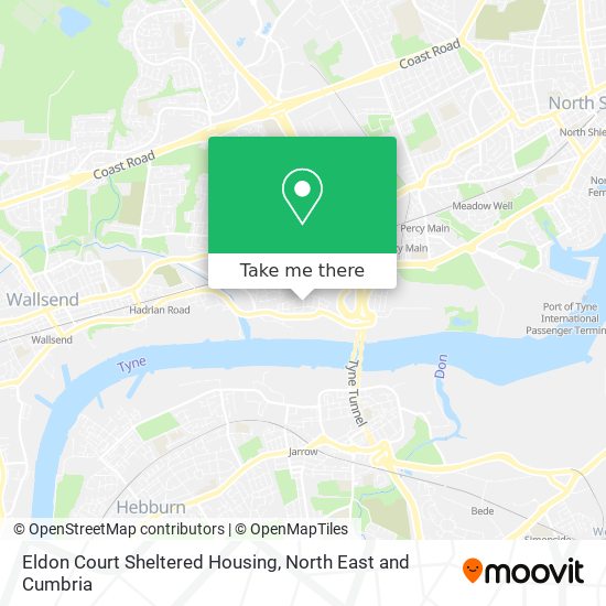 Eldon Court Sheltered Housing map