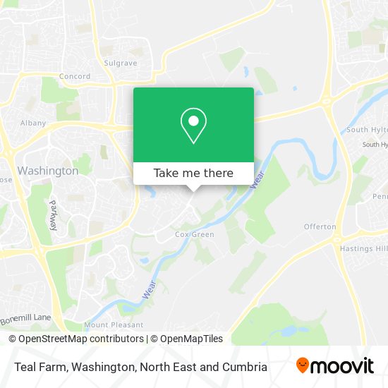 Teal Farm, Washington map