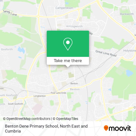 Benton Dene Primary School map