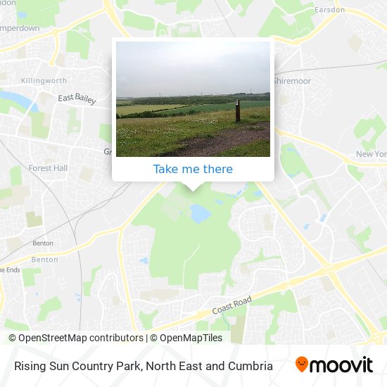 Rising Sun Country Park map
