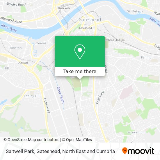 Saltwell Park, Gateshead map