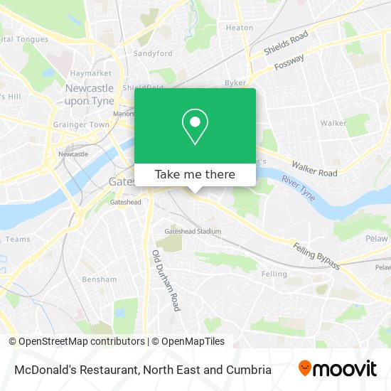 McDonald's Restaurant map