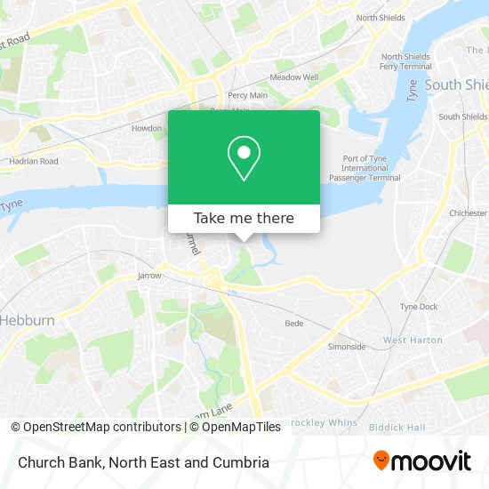 Church Bank map
