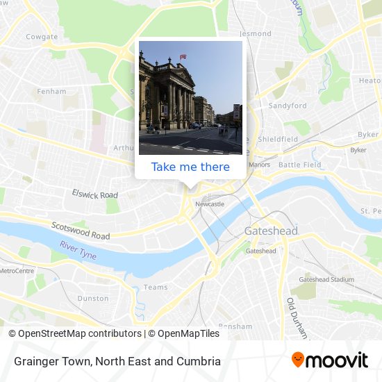 Grainger Town map