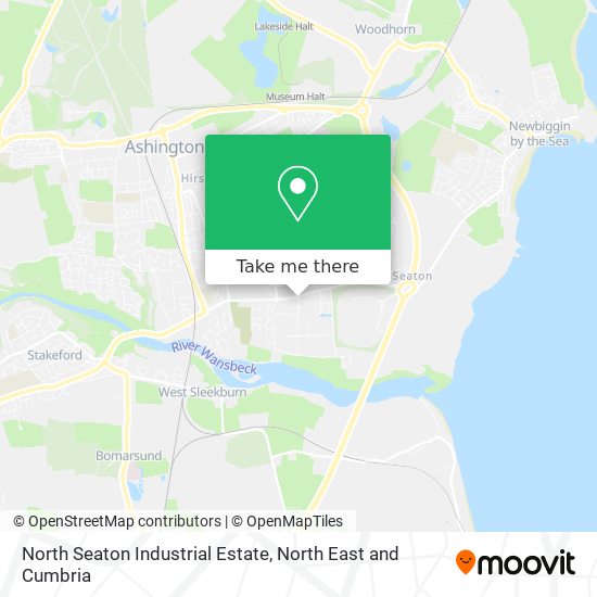 North Seaton Industrial Estate map
