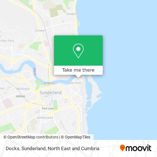 Docks, Sunderland map