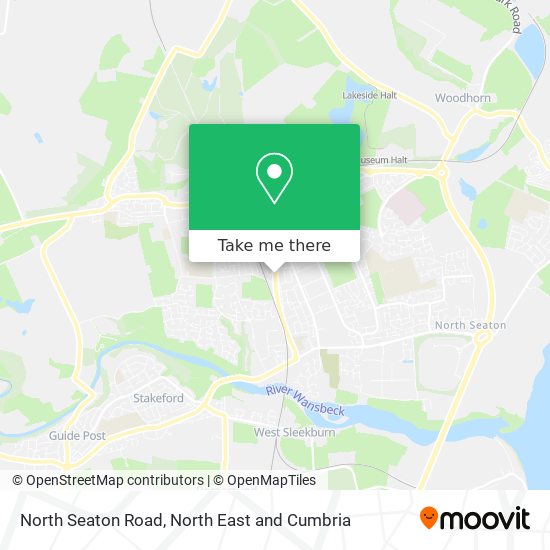 North Seaton Road map
