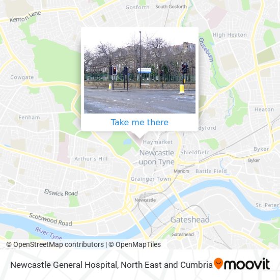 Newcastle General Hospital map