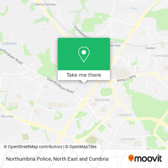 Northumbria Police map
