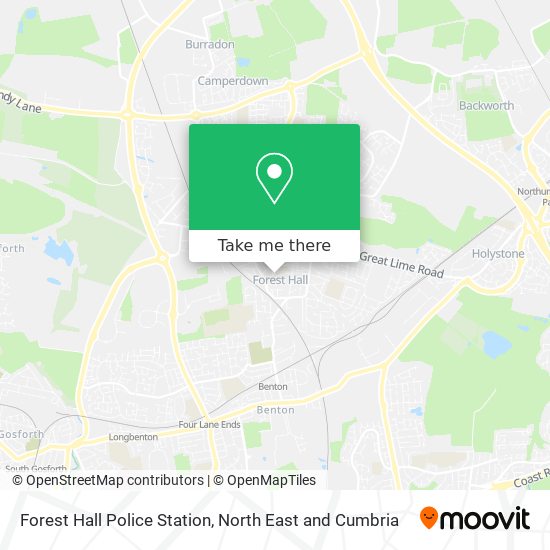 Forest Hall Police Station map