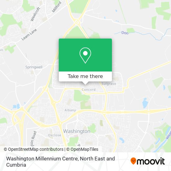 Washington Millennium Centre map