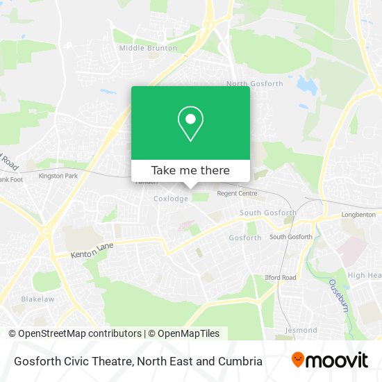 Gosforth Civic Theatre map