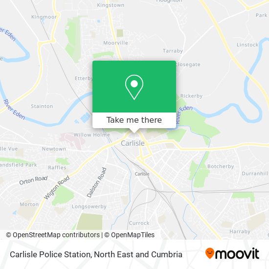 Carlisle Police Station map