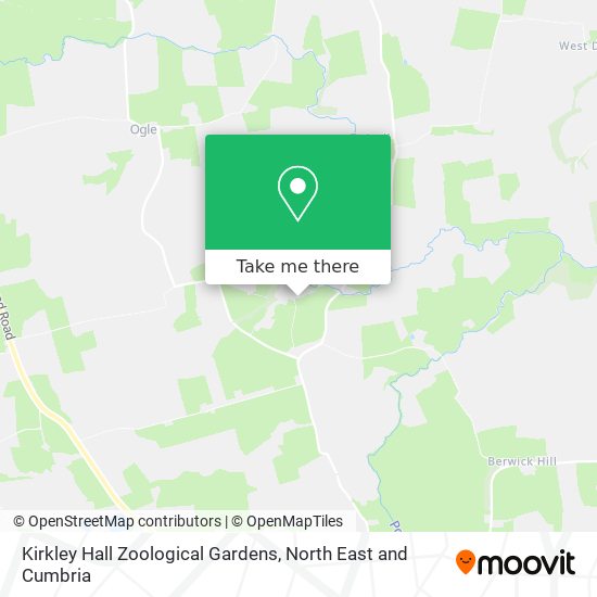 Kirkley Hall Zoological Gardens map