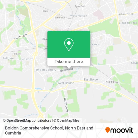 Boldon Comprehensive School map