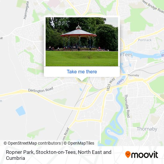 Ropner Park, Stockton-on-Tees map