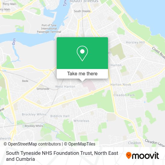 How to get to South Tyneside NHS Foundation Trust by bus or underground?