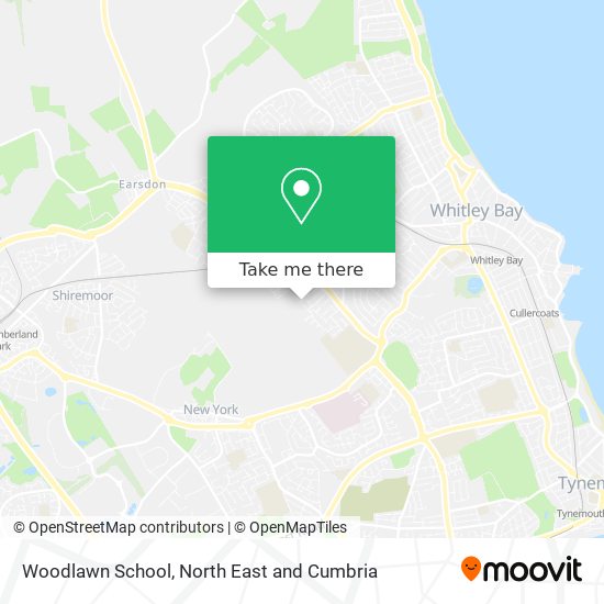 Woodlawn School map