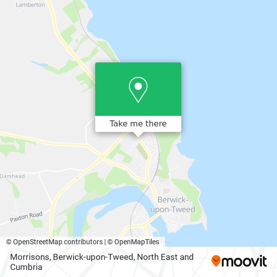 Morrisons, Berwick-upon-Tweed map