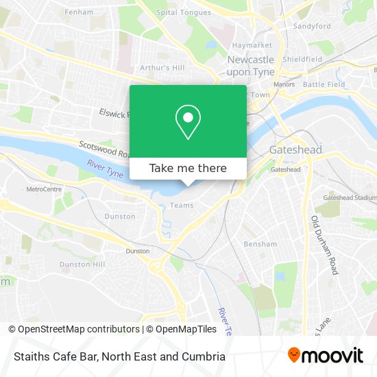 Staiths Cafe Bar map