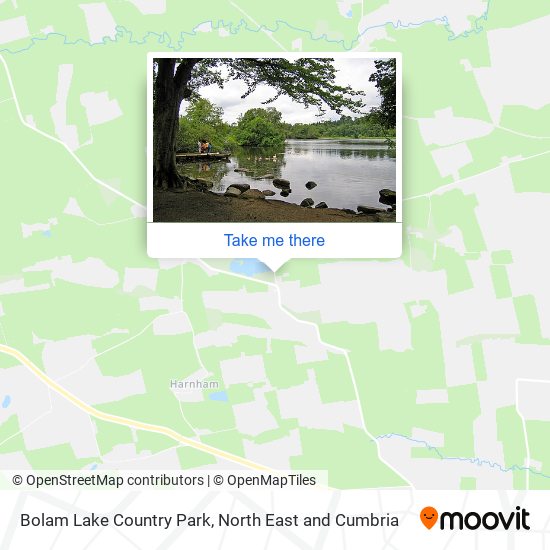 Bolam Lake Country Park map